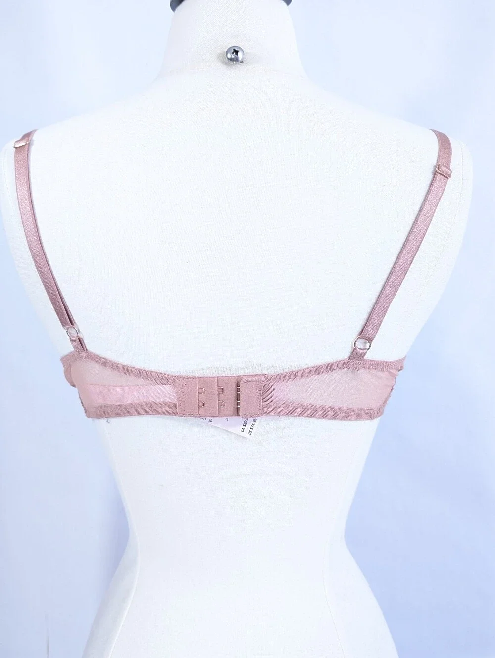 Victoria's Secret Very Sexy Sheer Bra 34D Women Stardust New VS Underwire
